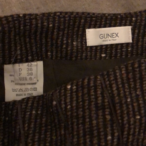 Gunex by Bruno Cucinelli new 42 6 wool textured skirt lined - Picture 5 of 8